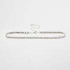 River Island Womens Plus Silver Tone Diamant Choker