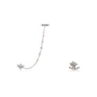 River Island Womens Silver Tone Gem Encrusted Earring Pack