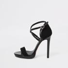 River Island Womens Wide Fit Barely There Platform Sandals