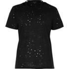 River Island Womens Strap Neck Holey T-shirt