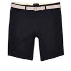 River Island Mens Chino Shorts With Stone Belt