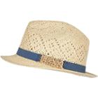 River Island Womens Straw Trilby Hat