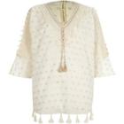 River Island Womens Tassel Smock Cover Cover Up