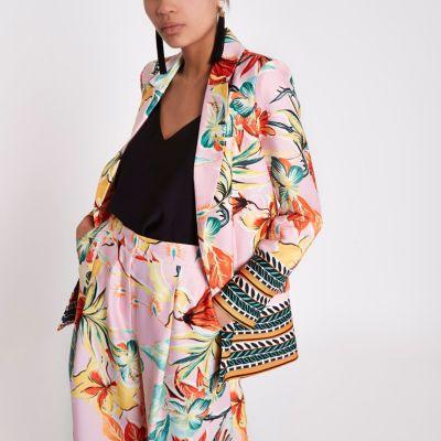 River Island Womens Floral Mix Print Blazer