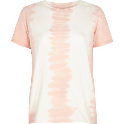 River Island Womens Tie Dye Distressed T-shirt
