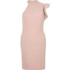 River Island Womens One Shoulder Fitted Frill Dress