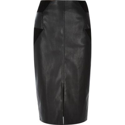 River Island Womens Patchwork Pencil Skirt