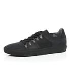 River Island Mensblack Nubuck D Ring Skater Sneakers