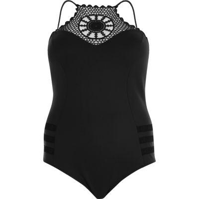River Island Womens Plus Crochet Swimsuit
