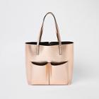 River Island Womens Gold Rose Metallic Beach Bag