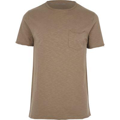 River Island Mens Slim Fit Pocket T-shirt