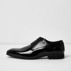 River Island Mens Patent Embossed Lace-up Shoes