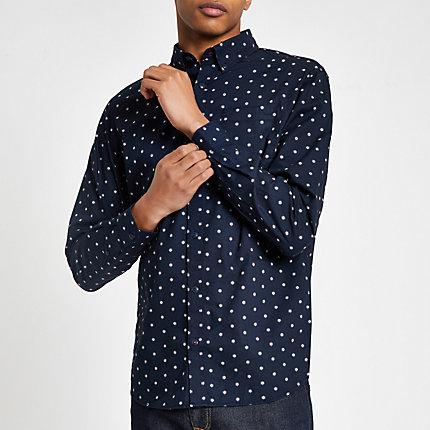 Mens Jack And Jones Spot Shirt