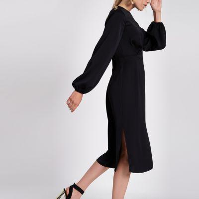 River Island Womens Long Sleeve Midi Dress