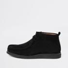 River Island Mens Suede Lace Up Moccasin Boot