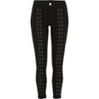 River Island Womens Lace-up Front Skinny Molly Jeans
