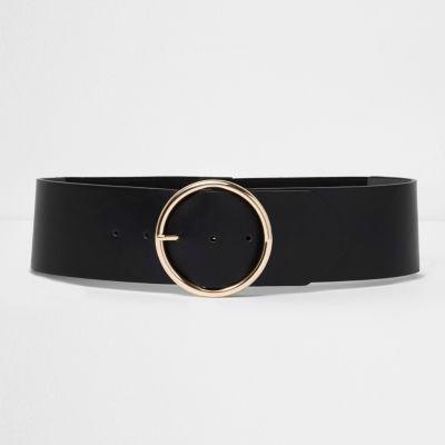 River Island Womens Round Buckle Elasticated Waist Belt