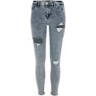 River Island Womens Acid Wash Ripped Molly Jegging