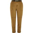 River Island Womens Sand Belted Utility Cargo Pants