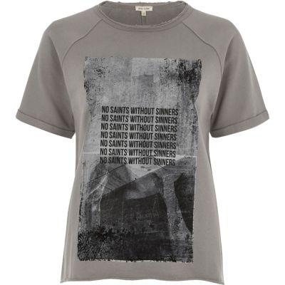 River Island Womens Jersey Printed T-shirt