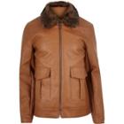 River Island Mens Leather Look Jacket