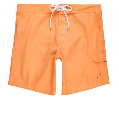 River Island Mens Acid Wash Swim Trunks