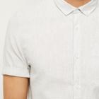 River Island Mens Waffle Texture Short Sleeve Shirt