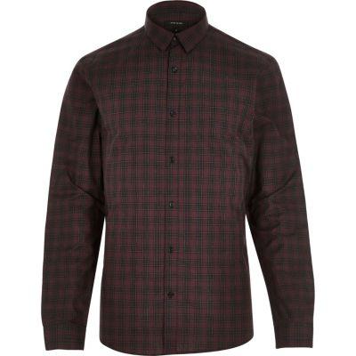 River Island Mens Check Slim Shirt
