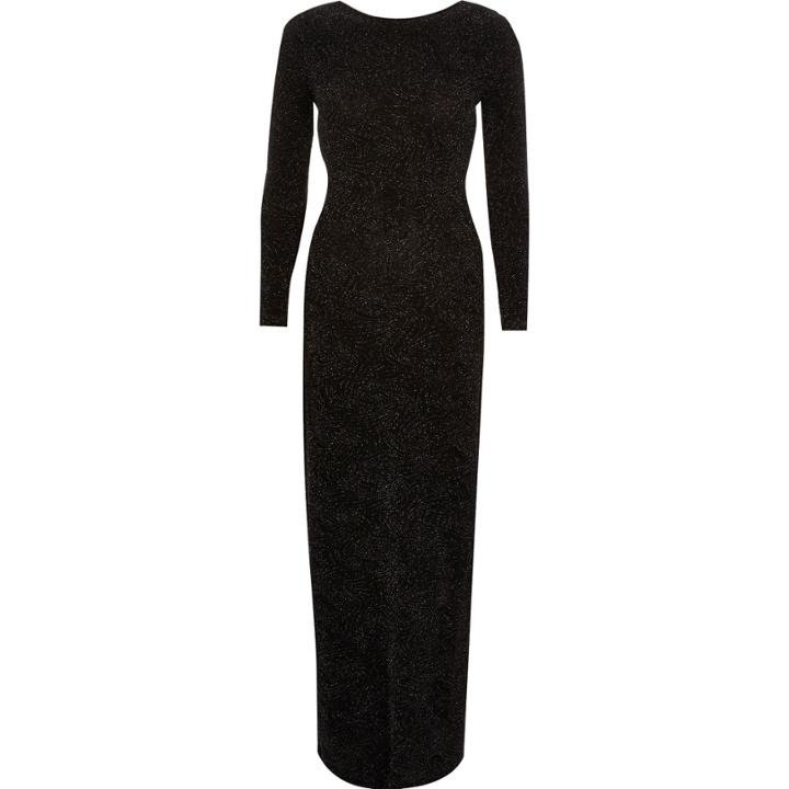 River Island Womens Sparkly Cross Back Maxi Dress