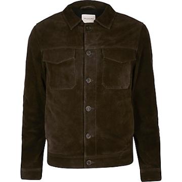 River Island Mens Selected Homme Suede Jacket