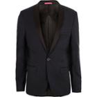 River Island Mens And Black Stretch Skinny Tuxedo Jacket