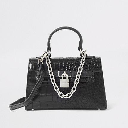 River Island Womens Croc Mini Tote Bag