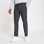 River Island Mens Selected Homme Check Tapered Pants