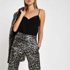 River Island Womens Satin Folded Collar Cami Top