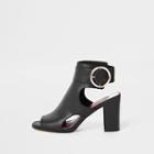 River Island Womens Oversized Buckle Shoe Boots