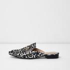 River Island Womens Silver 8545 Petal Backless Loafer