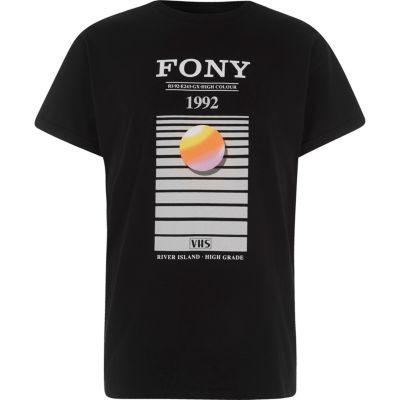 River Island Mens 'fony' Print Crew Neck T-shirt