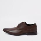 River Island Mens Line Embossed Lace-up Derby Shoes