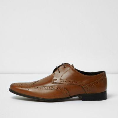 River Island Mens Leather Smart Brogues