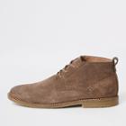 River Island Mens Suede Eyelet Chukka Boots