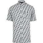 River Island Mens Selected Homme White Geo Print Shirt