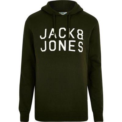 River Island Mens Jack & Jones Printed Hoodie