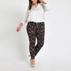 River Island Womens Plus Molly Chain Print Jeggings