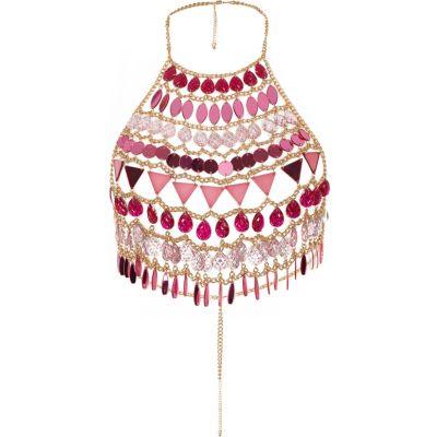 River Island Womens Jewel Embellished Harness