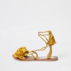River Island Womens Flower Tie Ankle Sandals