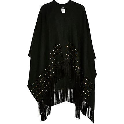 River Island Womens Studded Tassel Trim Cape