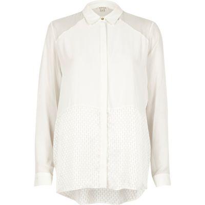River Island Womens Panel Relaxed Shirt