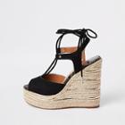 River Island Womens Tie-up Espadrille Wedges