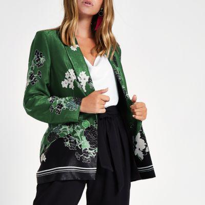 River Island Womens Petite Floral Blazer
