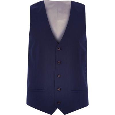 River Island Mens Smart Slim Vest